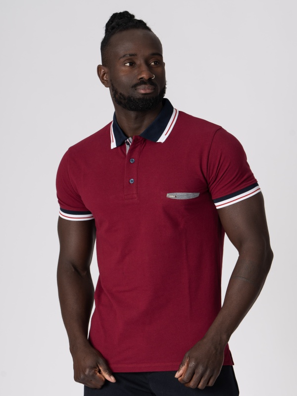 POLO SMK BORDEAUX CHAPA