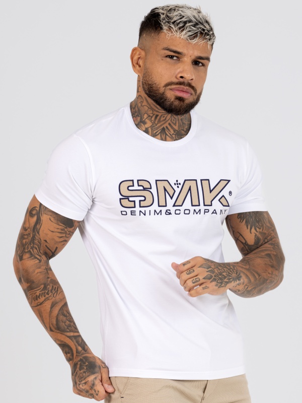 T-SHIRT SMK LETRAS BEGES