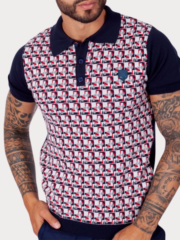 POLO SMK SQUARE PATTERN