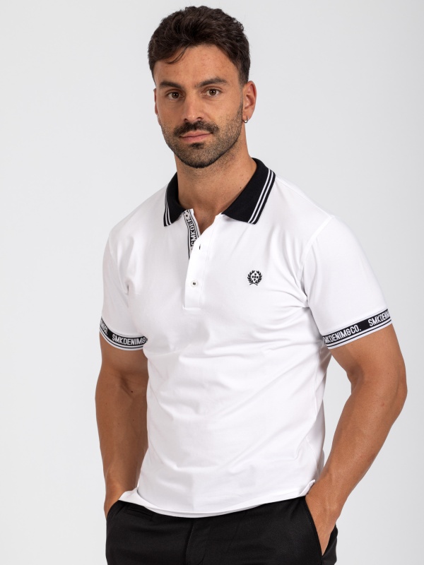 POLO SMK BRANCO PRETO